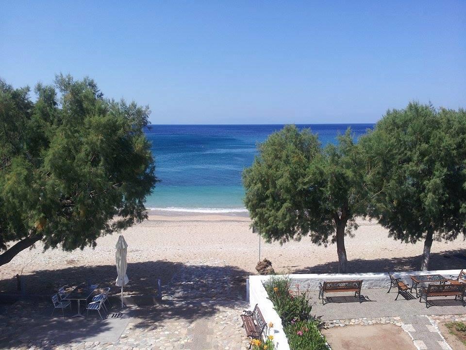 Pano sto Kyma Studios Plomari Esterno foto