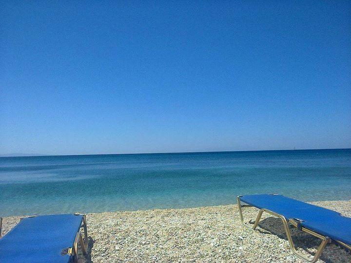 Pano sto Kyma Studios Plomari Esterno foto